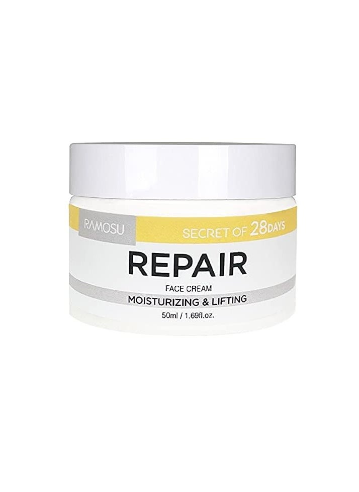 Ramosu] 28 ​Days Repair Face Cream | Moisturizing and lifting 1.69 fl oz