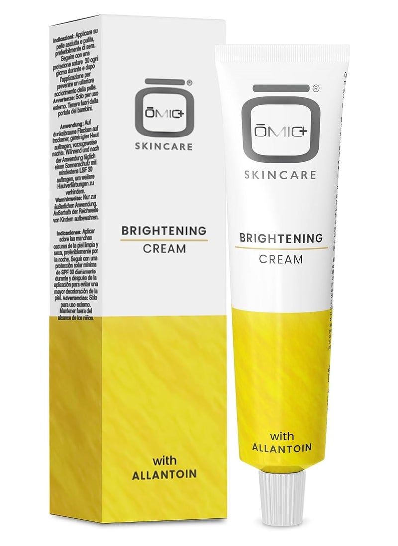 OMIC Skin Brightening Cream - 1.7 Fl oz / 50 ml - Helps to Reduce Pigmentations, Brown Spots on Face, Knees Elbows, with Alpha Arbutin