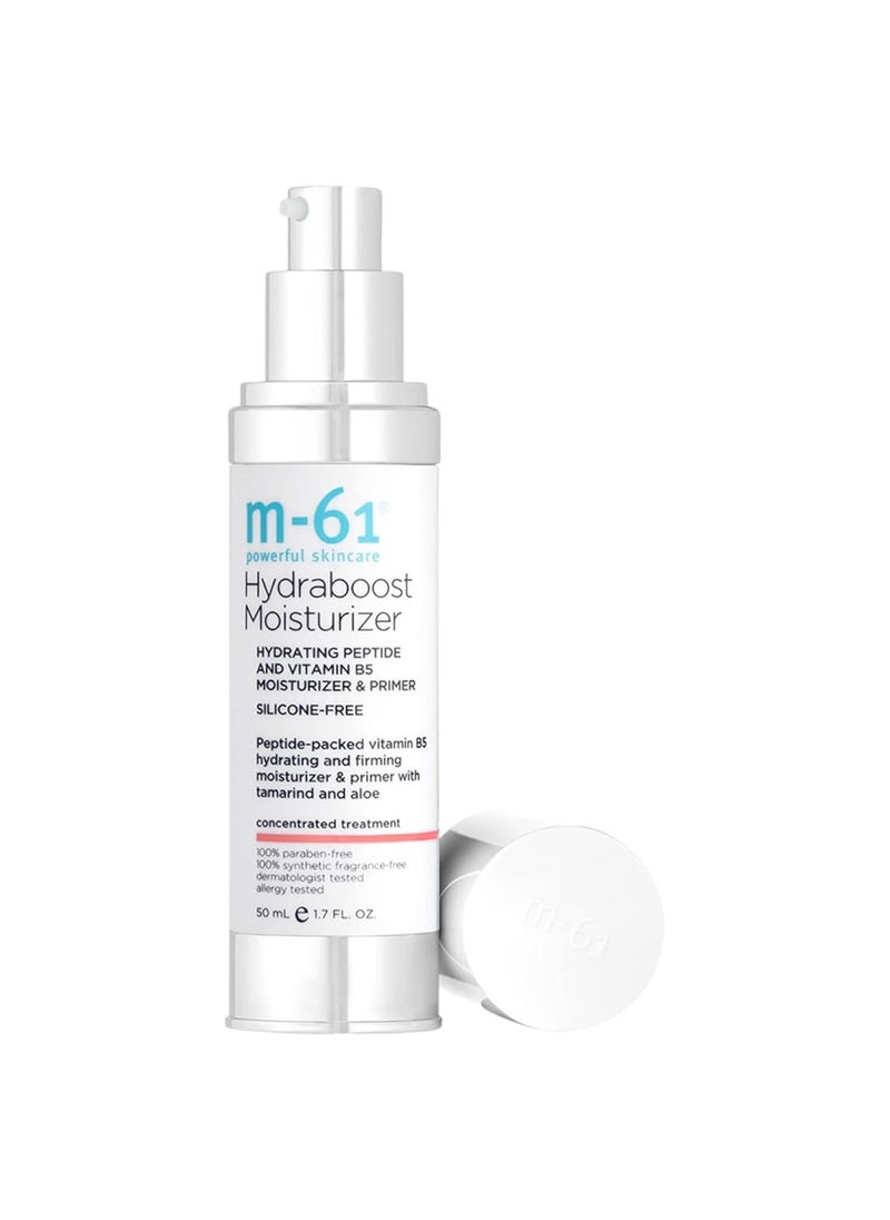 m-61 Hydraboost Moisturizer | Hydrating 2-In-1 Moisturizer + Primer With Peptides And Vitamin B5. Silicone-Free, 1.7 Fl Oz