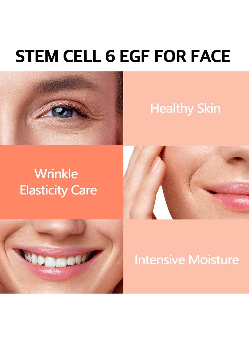 Cell Renew Liposome Facial Cream 1.69 fl oz - Anti-Aging Moisturizer, 6 EGF (50,000ppm), Peptides & Ceramide Korean Skincare for Elasticity Care, Deep Hydration