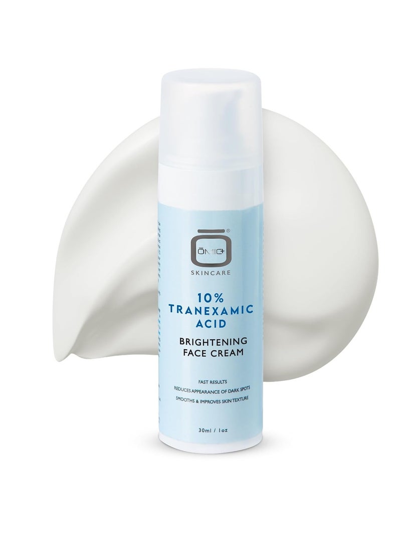OMIC 10% Tranexamic Acid Cream – 1 fl oz / 30ml – Skin Brightening Cream, Reduce Appearance of Dark Spots, Skin Moisturizer, Even Skin Tone with Coconut Oil & Vitamin E