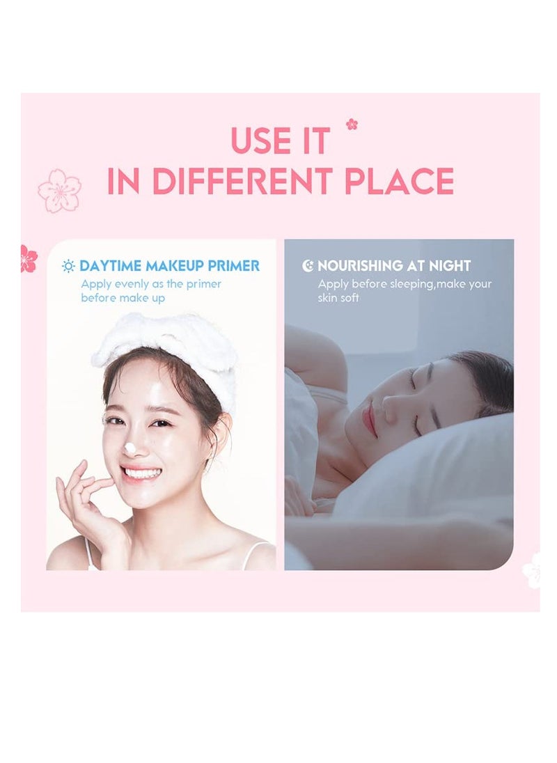 AKARY Sakura Essence Cream Facial Moisturizer, Daily Hydrating Face Cream for All Skin Types, Face and Neck Cream to Smooth Skin (60g)