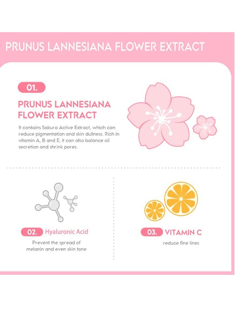 AKARY Sakura Essence Cream Facial Moisturizer, Daily Hydrating Face Cream for All Skin Types, Face and Neck Cream to Smooth Skin (60g)