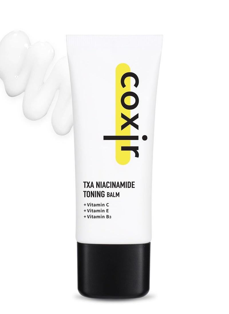 coxir TXA NIACINAMIDE TONING BALM | Tranexamic Acid, Vitamin C | Even Skin Tone, Hydrating, Moisturizer, Korean Skin Care[40ml/1.35 fl.oz]