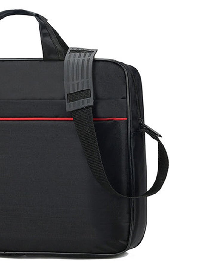 Laptop Bag with Multi Compartment 15.6 Travel Briefcase with Organizer Expandable Large Hybrid Shoulder Bag Water Resistant Dustproof Business Messenger Briefcase Black