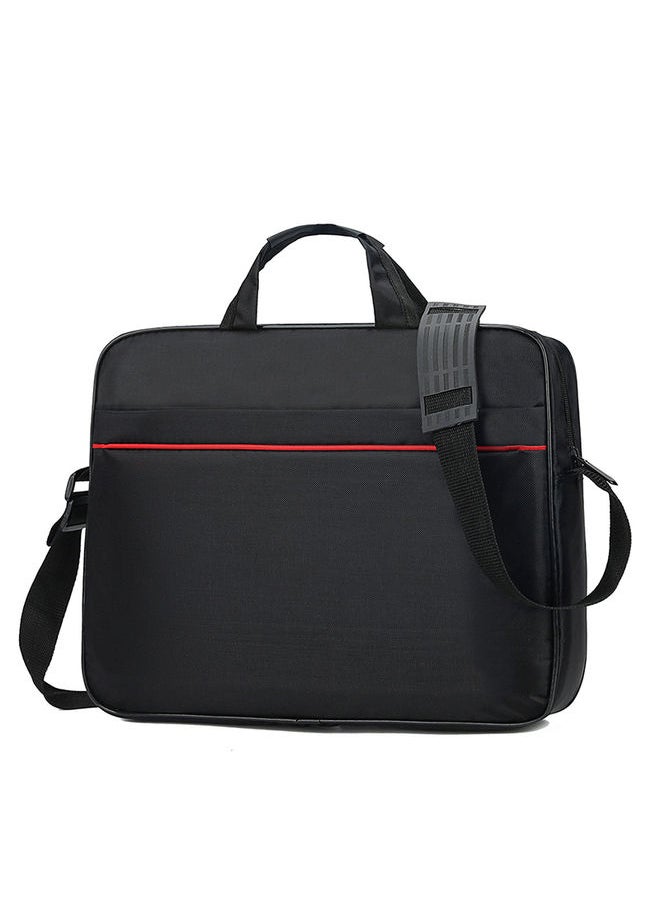 Laptop Bag with Multi Compartment 15.6 Travel Briefcase with Organizer Expandable Large Hybrid Shoulder Bag Water Resistant Dustproof Business Messenger Briefcase Black