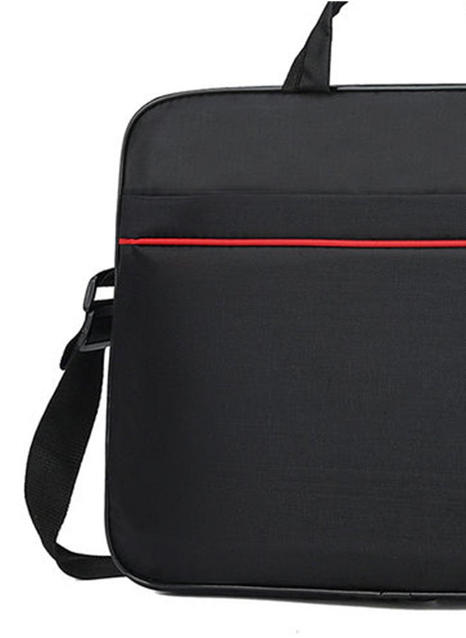 Laptop Bag with Multi Compartment 15.6 Travel Briefcase with Organizer Expandable Large Hybrid Shoulder Bag Water Resistant Dustproof Business Messenger Briefcase Black