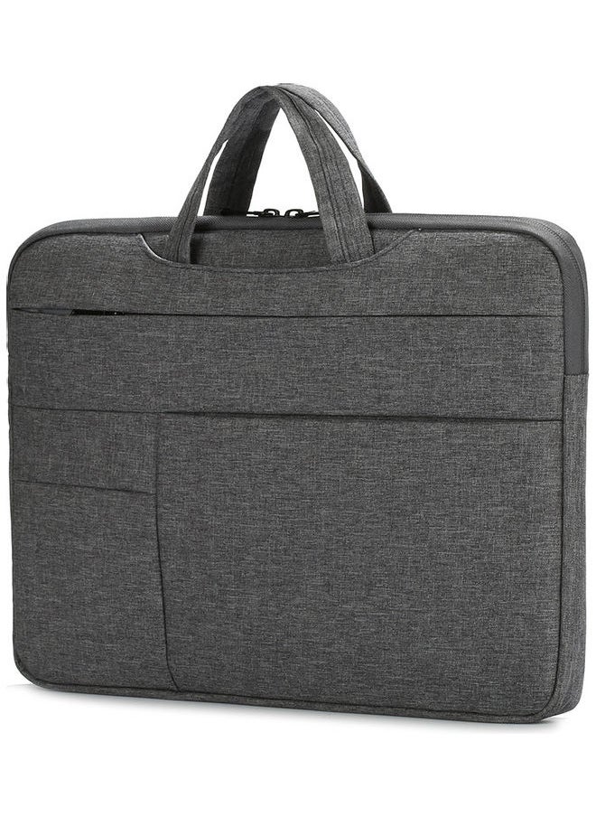 15.4 Inch Waterproof Nylon Laptop Briefcase Dark Grey