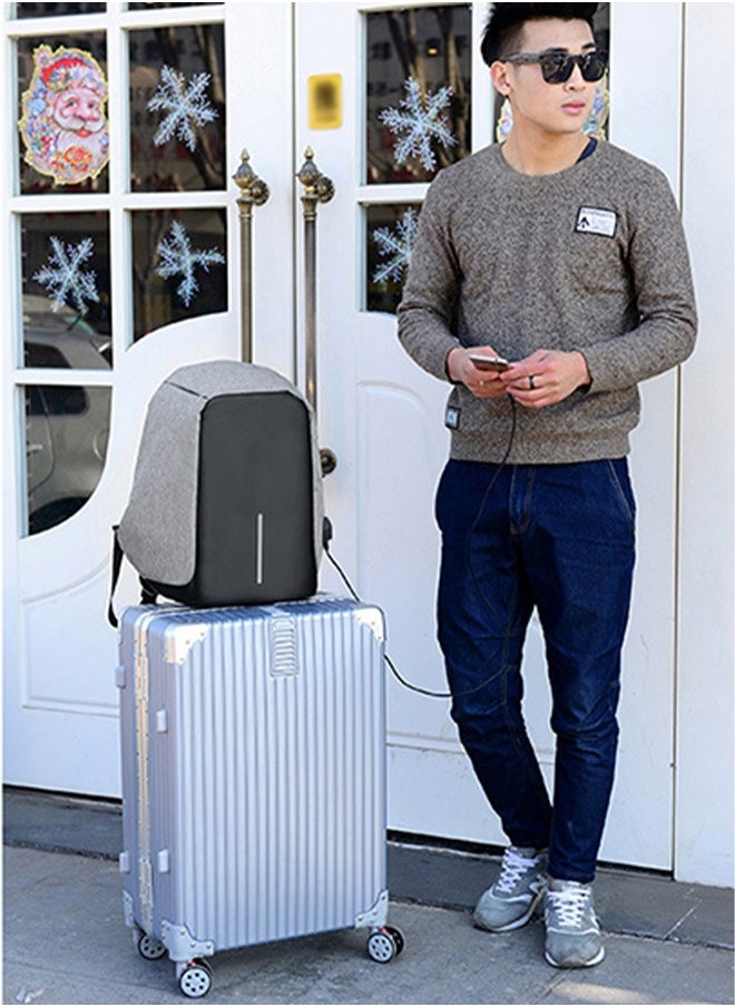 Laptop Backpack,Business Anti Theft Laptop Backpack with USB Charging Port u0026 Headphone Interface, Waterproof College School Computer Bag for Women u0026 Men Fits 15.6 Inch Notebook