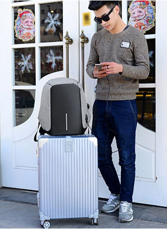 Laptop Backpack,Business Anti Theft Laptop Backpack with USB Charging Port u0026 Headphone Interface, Waterproof College School Computer Bag for Women u0026 Men Fits 15.6 Inch Notebook