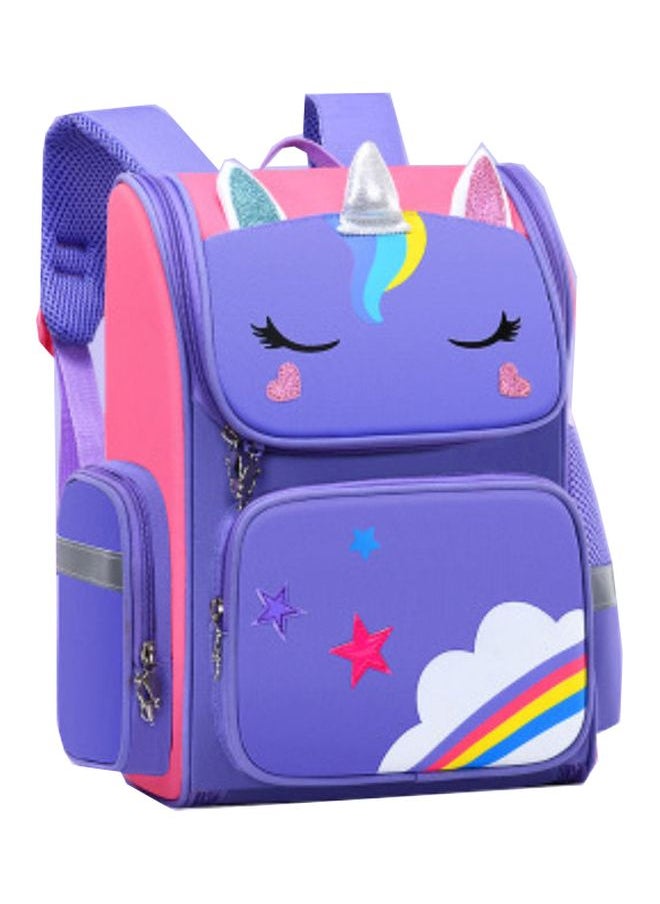 Cartoon Printed Backpack Purple/Pink/White
