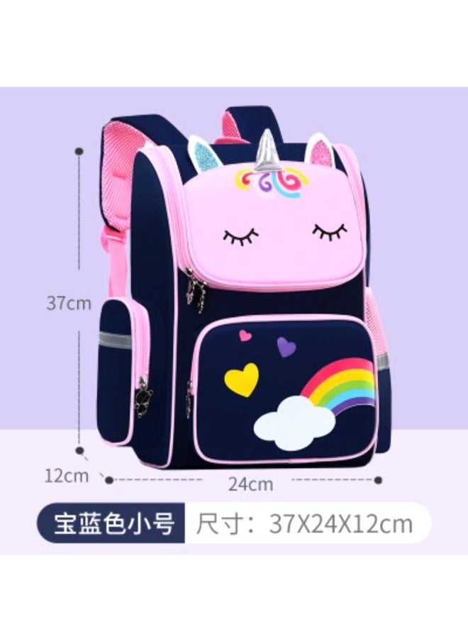 Cartoon Printed Backpack Navy/Pink/White