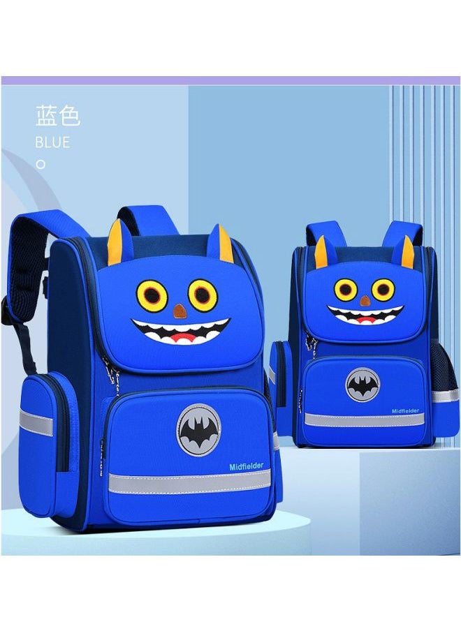 Cartoon Printed Backpack Blue/Yellow/White