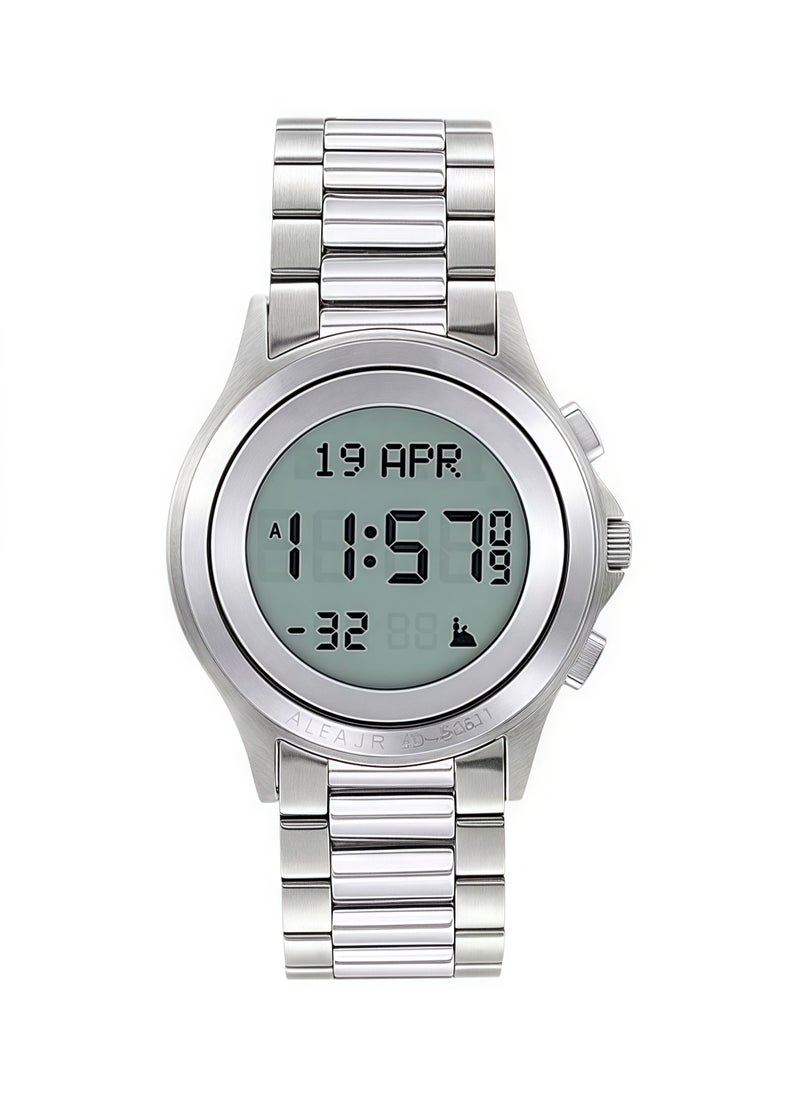 Men's Water Resistant Digital Watch 35mm - Silver WR-02SW