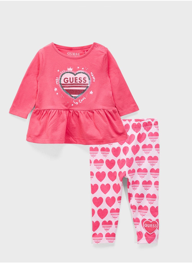 Kids Printed Top & Leggings Set