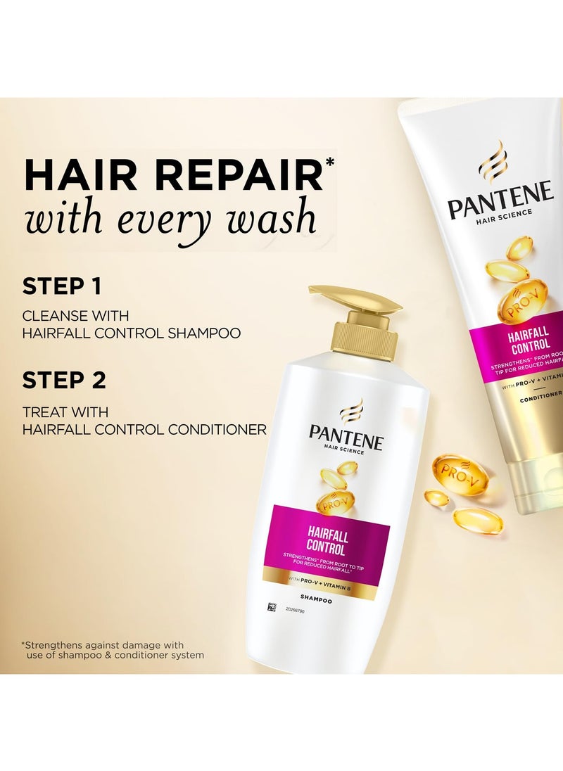 Advanced Hairfall Solution, Hairfall Control Shampoo, Pack of 1, 650ML, Pink