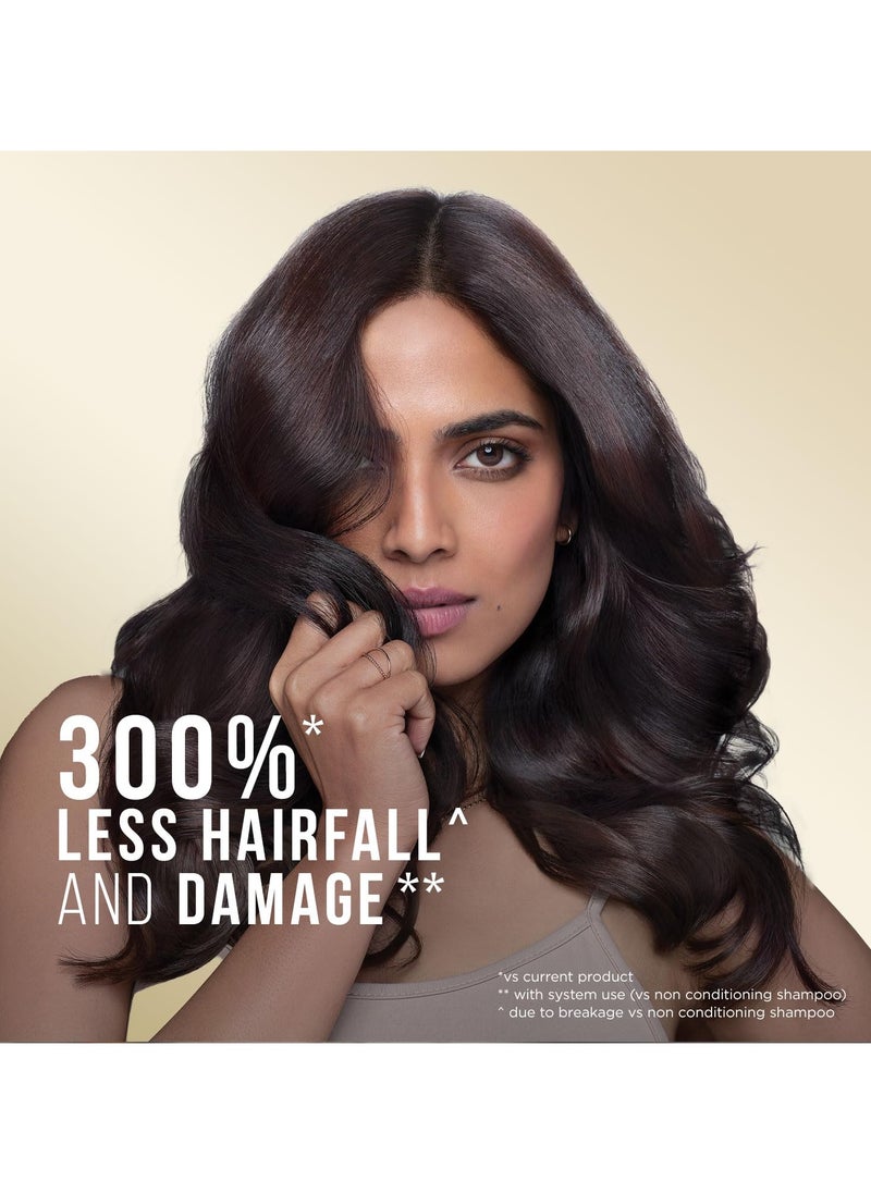 Advanced Hairfall Solution, Total Damage Care Shampoo, Pack of 1, 340ML, Gold