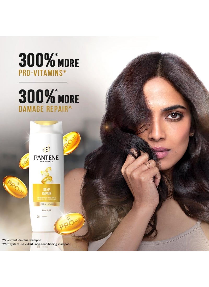 Advanced Hairfall Solution, Total Damage Care Shampoo, Pack of 1, 340ML, Gold