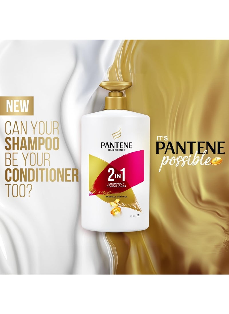 Advanced Hairfall Solution, 2in1 Anti-Hairfall Shampoo & Conditioner for Women, 1L