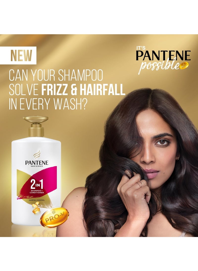 Advanced Hairfall Solution, 2in1 Anti-Hairfall Shampoo & Conditioner for Women, 1L