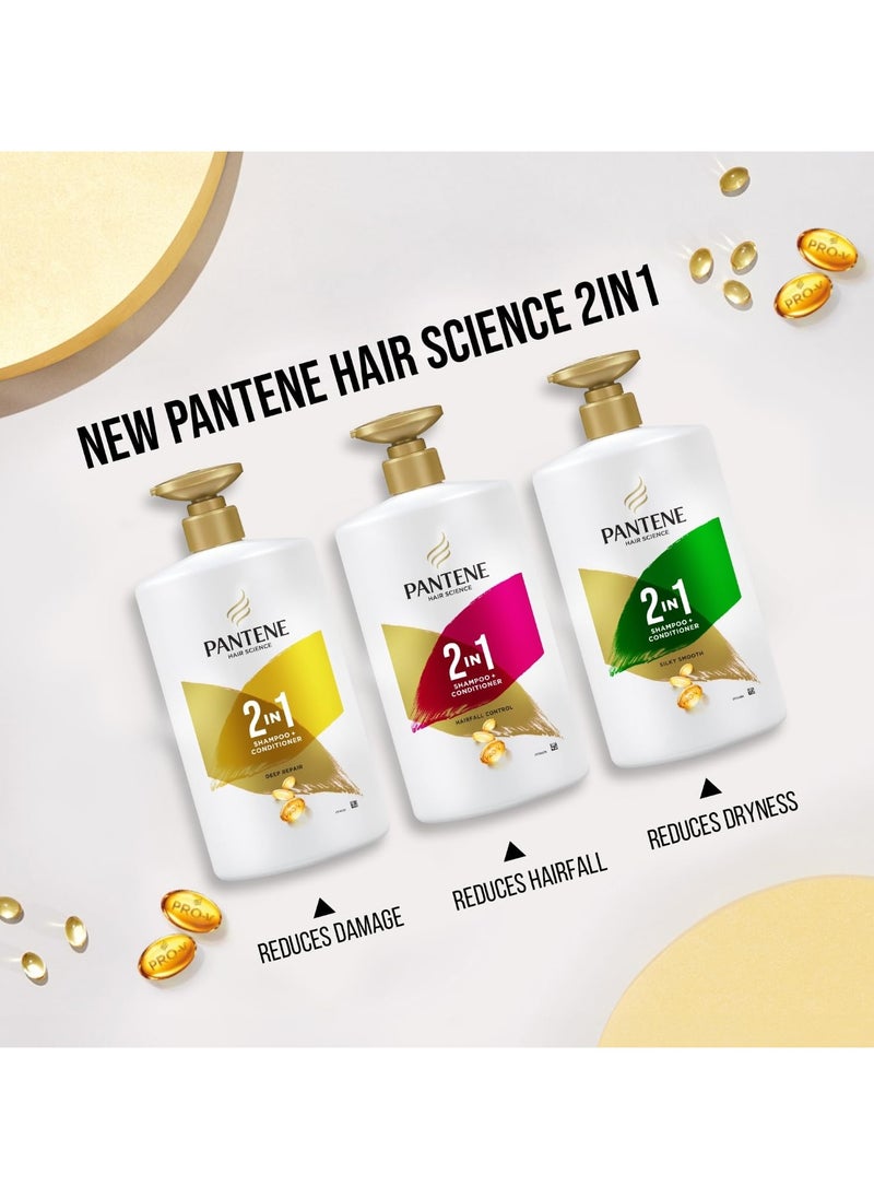 Advanced Hairfall Solution, 2in1 Anti-Hairfall Shampoo & Conditioner for Women, 1L