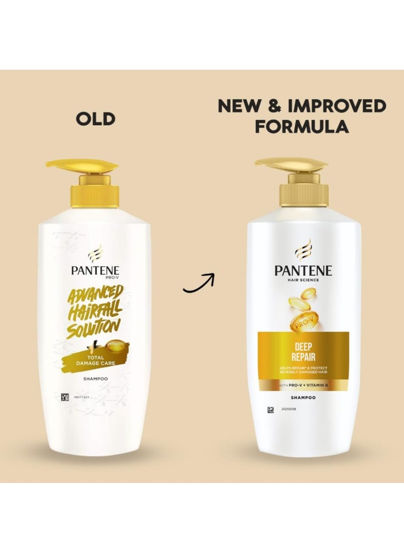 Advanced Hairfall Solution, Total Damage Care Shampoo, Pack of 1, 650ML, Gold