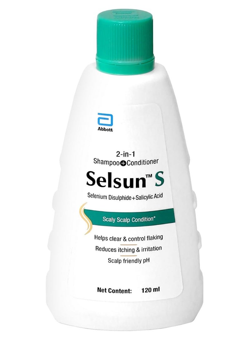 2-in-1 Anti-Dandruff Shampoo + Conditioner 120ml