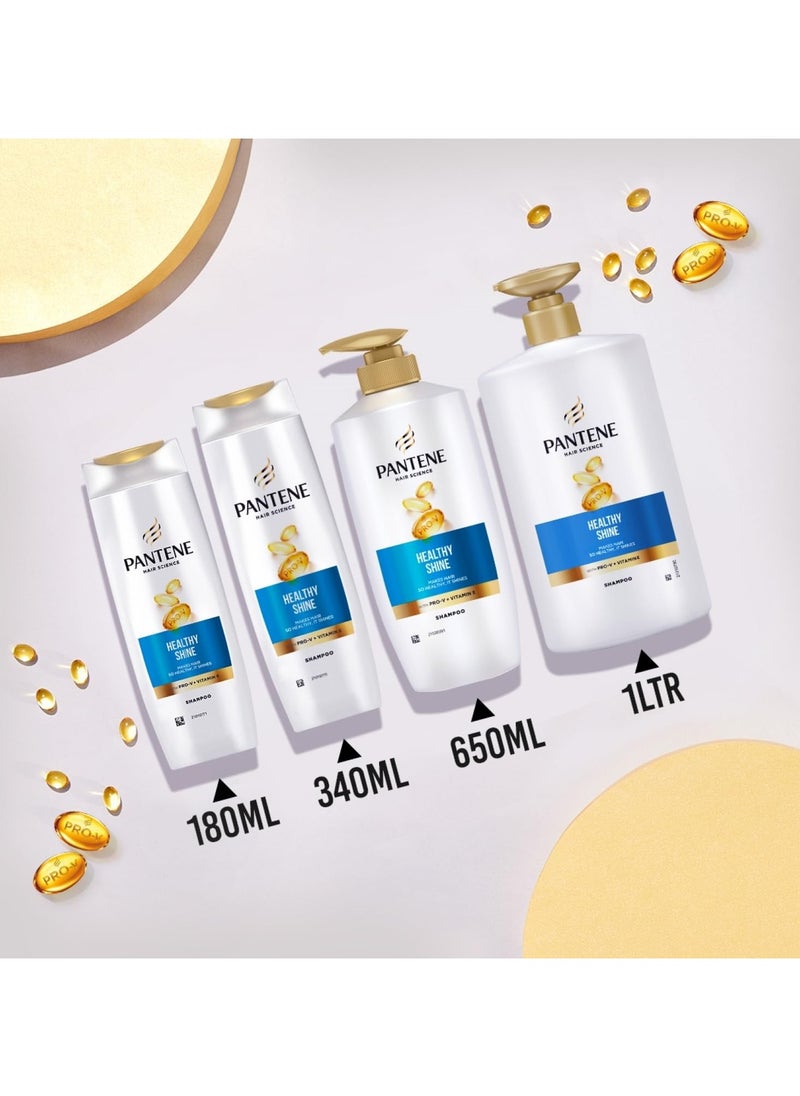 Hair Science Healthy Shine Shampoo 650ml,with Pro-Vitamins & Vitamin E,makes hair so healthy for shiny hair,for all hair types, shampoo for women & men, shampoo for healthy hair