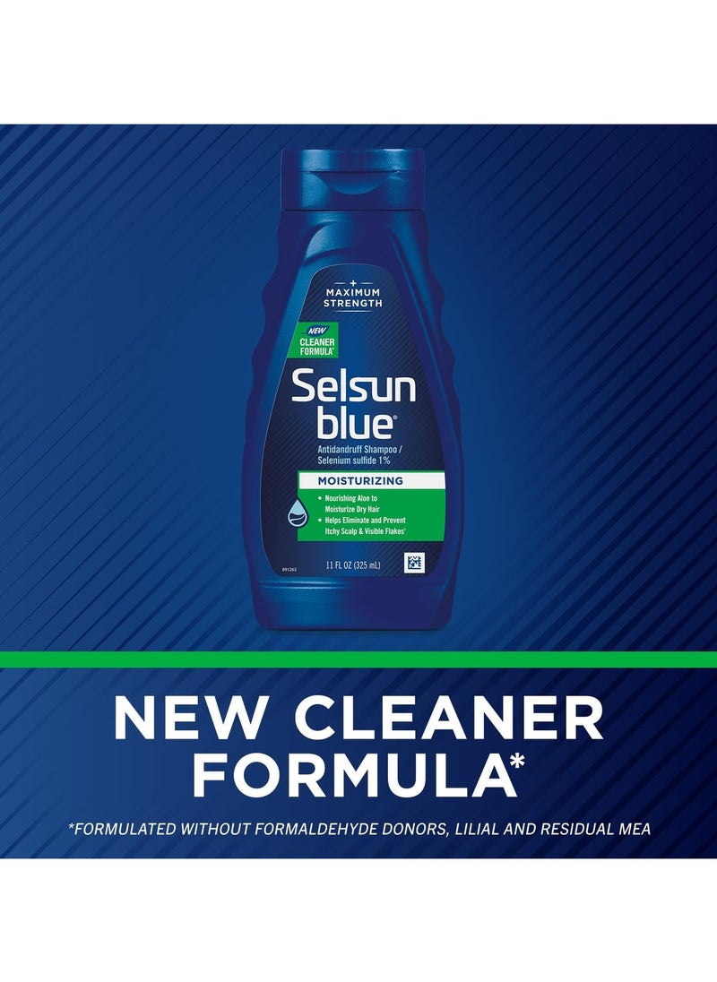 Blue Medicated Moisturizing Dandruff Shampoo, 325ml