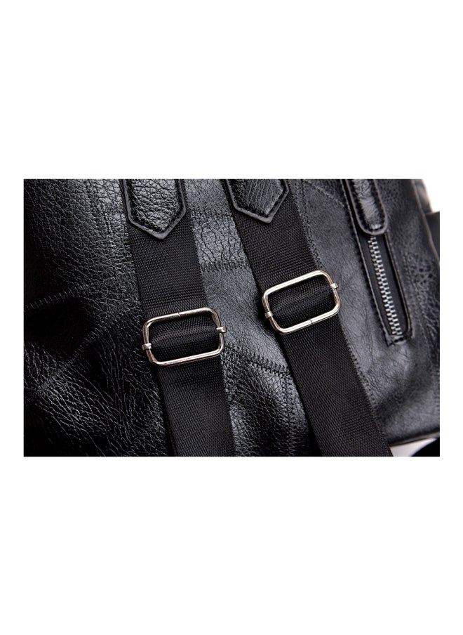Zippered Backpack Black