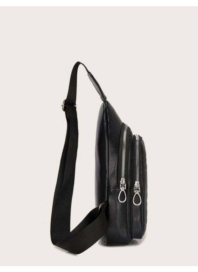 Men Shoulder Bag Black