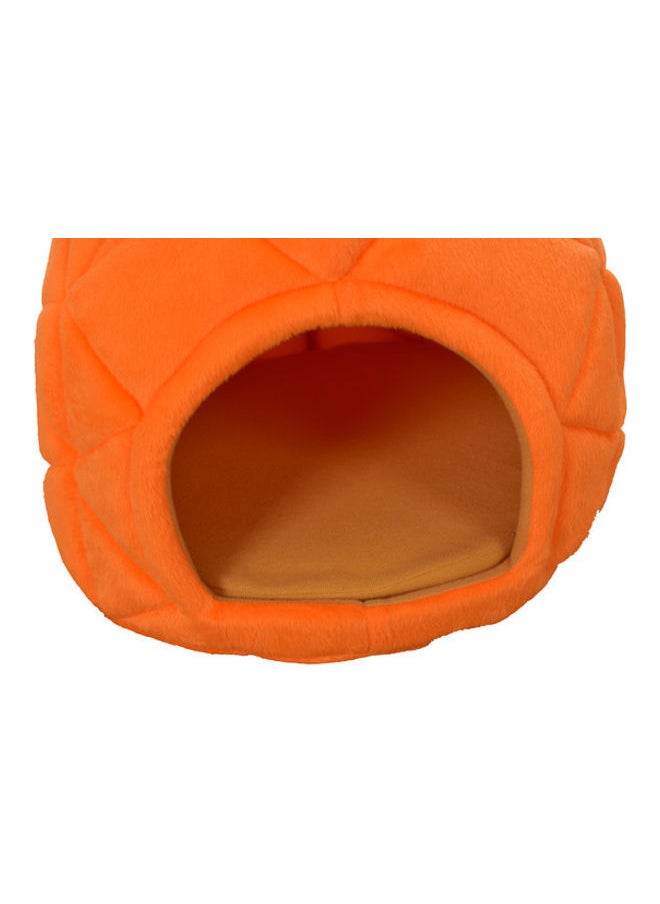 Comfortable  Pineapple Shape Pet House Orange/Green 48cm