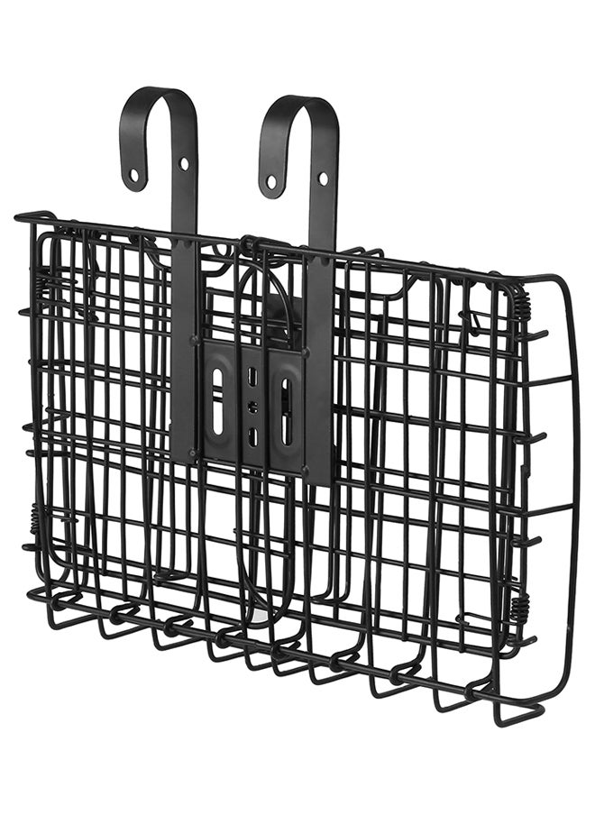 Detachable Steel Wire Bike Handlebar Front Basket