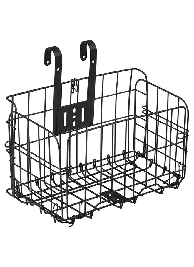 Detachable Steel Wire Bike Handlebar Front Basket