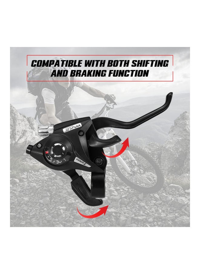 2-Piece Bicycle Speed Shifter with Brake Cable