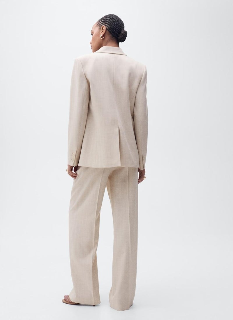 Straight-Fit Suit Trousers