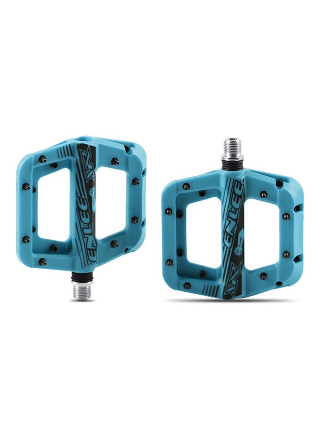 Mountain Bike Pedals Non-Slip Lightweight Nylon Fiber Bicycle Platform for MTB 9/16 inches 13x2x11cm