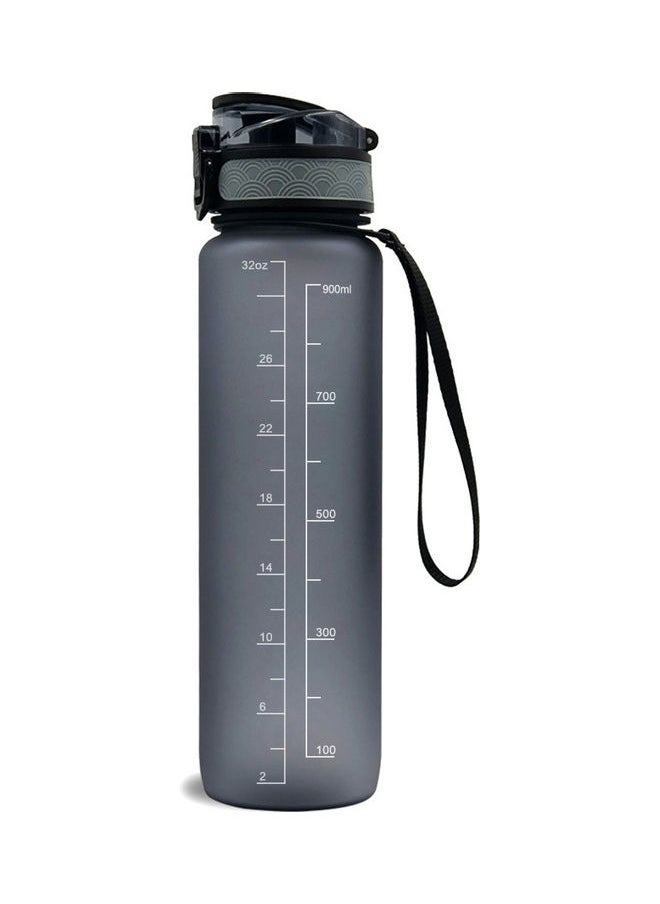 Sports Water Bottle with Time Marker BPA Free u0026 Leak proof Portable Reusable Drinking Kettle  Fitness Sport 1L Water Jug for Men   Women Kids Student to Camping Office School Gym Workout 29.5*5*