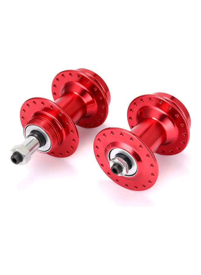 Bicycle Mountain Bike Aluminum Alloy Disc Brake MTB Casette Bearing Hub 36H Front Rear Hub Set Bicycle Hubs 36 Holes Hub Bicycle Hubs 0.717kg