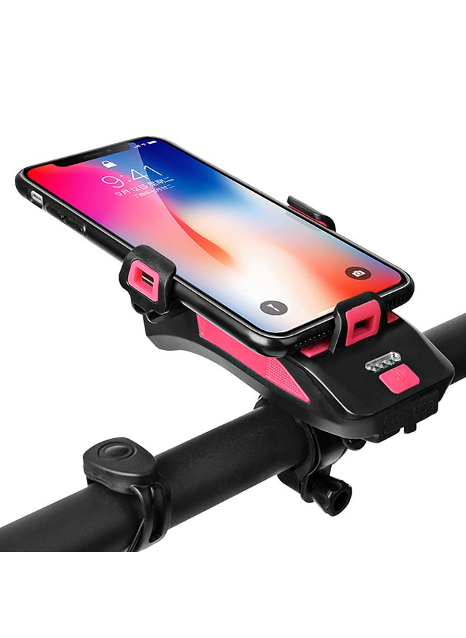 4 IN 1 Multifunctional Bike Light Bicycle Horn Lamp with Mobile 16*6.2*11.5cm
