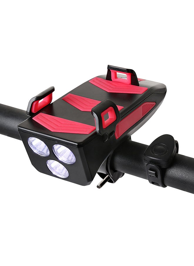 4 IN 1 Multifunctional Bike Light Bicycle Horn Lamp with Mobile 16*6.2*11.5cm