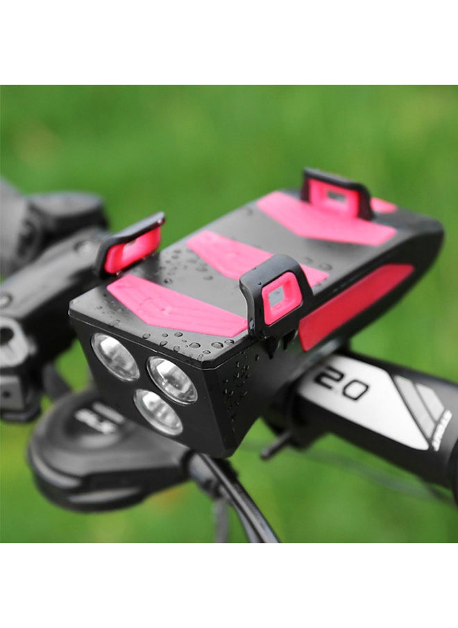4 IN 1 Multifunctional Bike Light Bicycle Horn Lamp with Mobile 16*6.2*11.5cm
