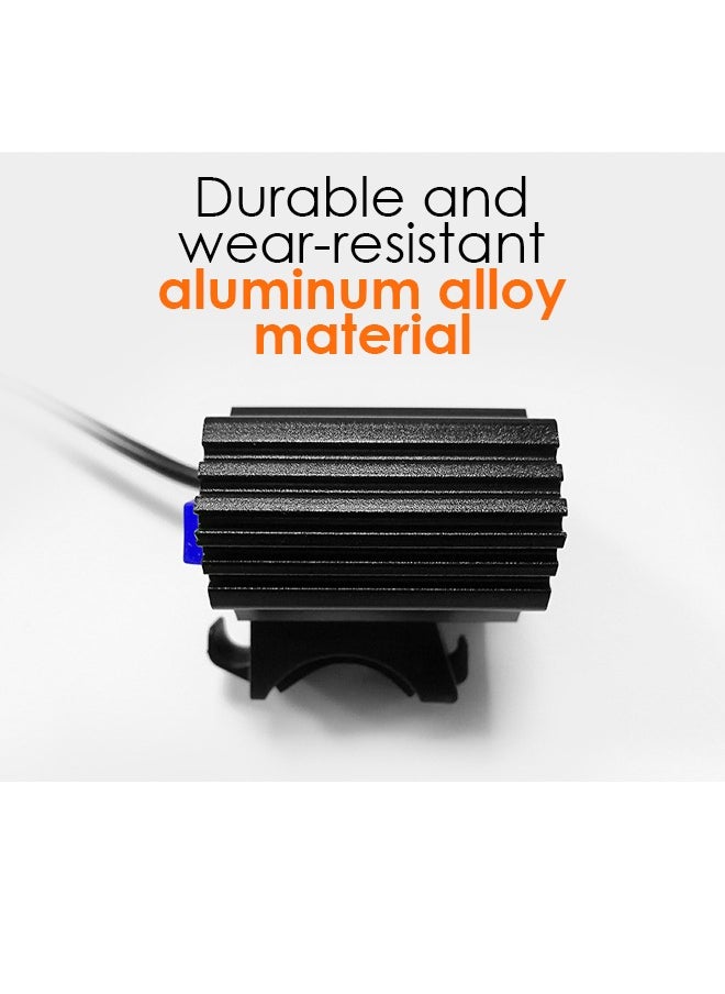 Bicycle Rechargeable Front Light, Bike Light, 3LED USB Rechargeable Headlight, Waterproof Front Lights and Rear LED Bicycle Light Set with Power Bank Horn Phone Holder Fits All Bicycles Cycling Road