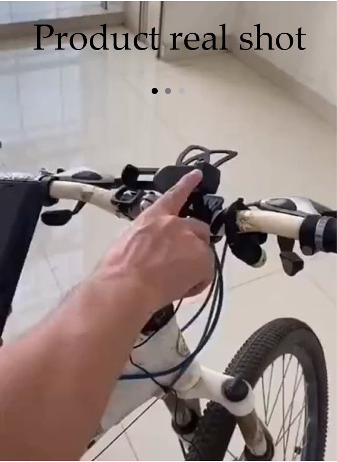 Bike u0026 Motorcycle Phone Mount - for iPhone 16 Pro (15, 14, SE, Plus/Max), Galaxy s22 or Any Cell Phone - Universal Handlebar Holder for ATV, Bicycle u0026 Motorbike. +100 to Safeness u0026 Comfort