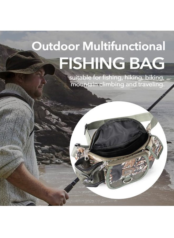 Waterproof Fishing Tackle Waist Pack Bag 11.8x3.5x5.5inch