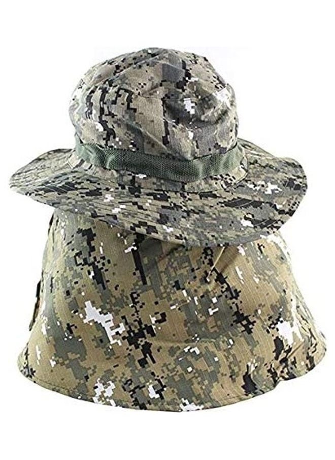 UPF 50+ UV Sun Protection Fishing Hat With Neck Flap