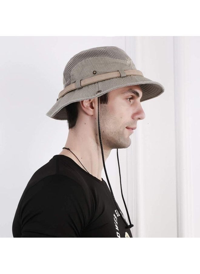 Cotton Embroidery Sun Protection Fishing Cap