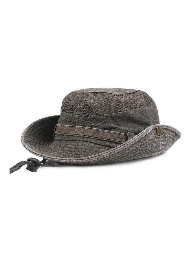 Cotton Embroidery Sun Protection Fishing Cap