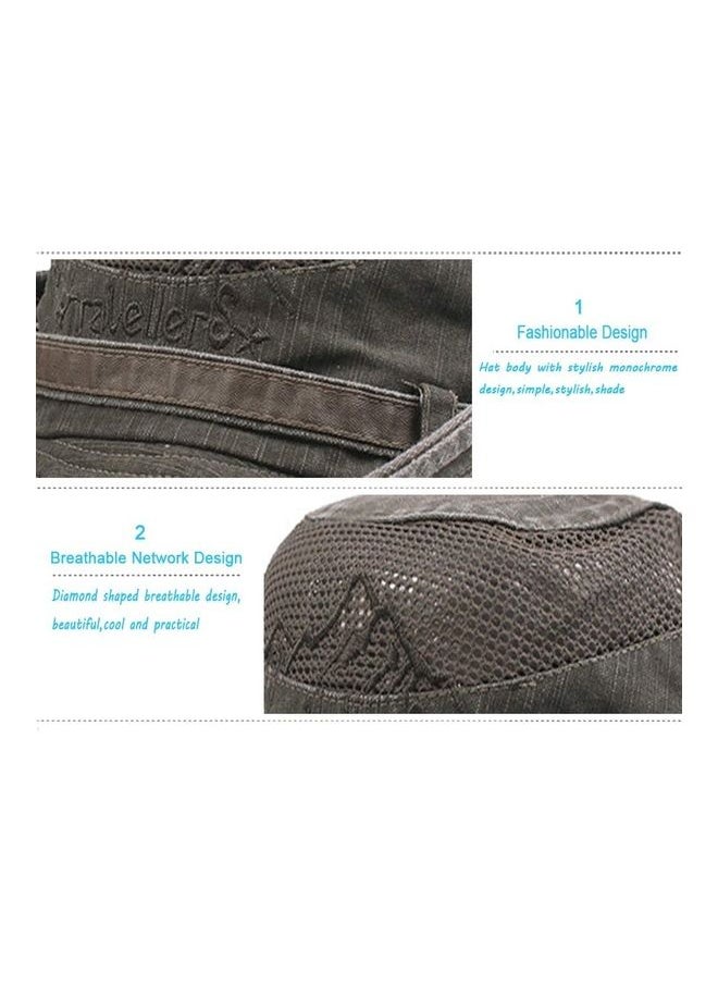 Cotton Embroidery Sun Protection Fishing Cap