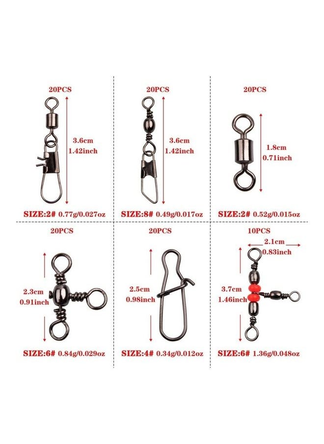 140-Piece Fishing Swivel Kit